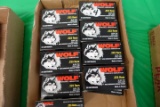 16 BOXES WOLF 223 REMINGTON 55 GR FMJ STEEL CASES