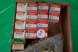 16 BOXES 50 RDS PER BOX 22 LR INCLUDING WILDCAT REMINGTON HIGH SPEED REMING