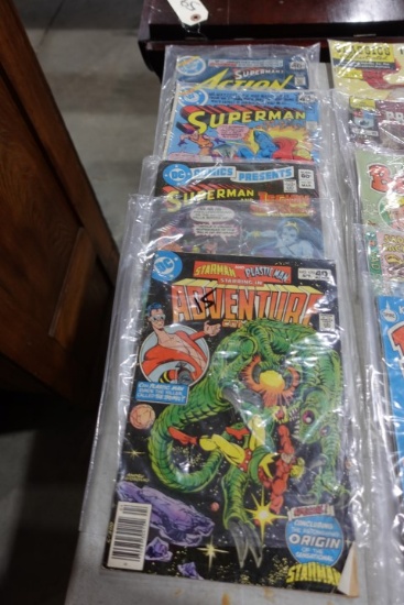 LOT OF 4 COMIC BOOKS SUPERMAN STARMAN 40 CENT AND 60 CENT COMICS