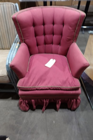 LIGHT RED ARM CHAIR