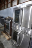 US RANGE ALCO DOUBLE STACK CONVECTION OVEN GAS ON CASTERS