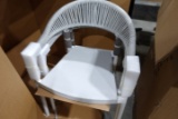 1 BOXES NEW IN BOX FLORIDA SEATING ITEM RP01A WHITE/LT GRAY CHAIRS PRAGE DI