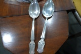 2 DUKE OF WINDSOR STERLING SERVING SPOONS WEIGHT 3.54 T OZ