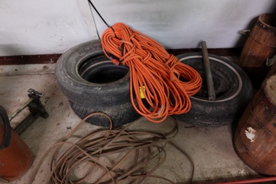 HEAVY DUTY EXTENSION CORDS AND SPARE TIRES
