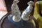 PAIR OF BISQUE FIGURINES