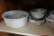 CONTENTS KITCHEN CABINET INCLUDING SERVING DISHES BAKING PANS AND MORE