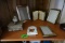 3 SHELF LOTS INCLUDING MISC SIZE PICTURE FRAMES AND TROPHY
