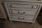 SIX PC FRENCH PROVINCIAL STYLE BEDROOM SET 2 BUREAUS STEP BACK HUTCH 2 SING