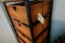 5 WICKER DRAWER STAND FULL OF CHRISTMAS DECORATIONS CANDLES CANDLE HOLDERS
