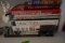 SHELF LOT INCLUDING CHRISTMAS DECORATIVES AND HARDBACK BOOKS CIVIL WAR THIS