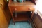 ANTIQUE WASH STAND SINGLE DRAWER WITH CONTENTS DECORATIVE ROOSTERS COVERED