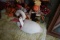 2 FALL WREATHES AND SWAN DECOY