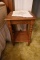 SMALL OAK CANDLE STAND