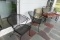 5 PC WROUGHT IRON PATIO SET