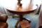 ANTIQUE OAK ROUND PEDESTAL TABLE APPROX 42 INCH ACROSS