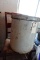 8 GALLON SALT GLAZE CROCK WITH FLEA BITES AND MINOR CRACKS