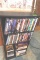 4 TIER DVD RACK FULL OF DVDS