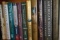SHELF LOT INCLUDING LARGE LOT HARD BACK BOOKS MY FATHER MY SON DANIEL BOONE