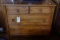 REFINISHED 4 DRAWER BUREAU 36 INCH X 18 X 34 TALL