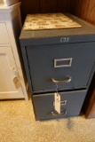 2 DRAWER METAL FILING CABINET