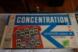 COLLECTION OF BOARD GAMES INCLUDING MYSTIC SKULL BY IDEAL TWISTER CONCENTRA