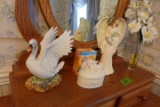 LOT OF FIGURINES INCLUDING ANDRE SWAN ANGEL JEWELRY BOX ETC