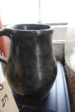 DARK BROWN SALT GLAZE PITCHER