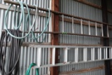 ALUM EXT LADDER AND WOODEN LADDER