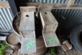 2 BLUE BIRD HOUSES