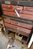 SERVASTER TOOL BOX WITH MISC HAND TOOLS ELECTRICAL ITEMS
