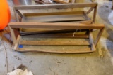 2 WOODEN STRAWBERRY TOTES
