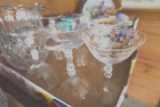 SET OF CRYSTAL STEMWARE WITH PITCHER