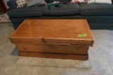 ANTIQUE CARPENTERS CHEST 37 INCH X 18 X 15 TALL