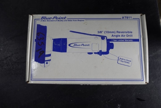 BLUE POINT 3/8 INCH REVERSIBLE ANGLE AIR DRILL IN ORIGINAL BOX