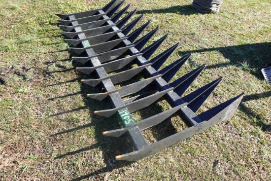#1905 LIKE NEW 84" ROOT RAKE FOR SKID STEERE