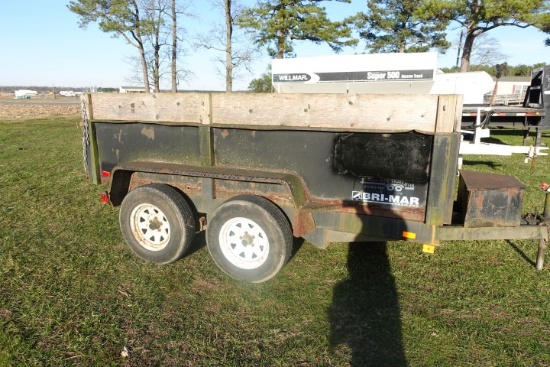 #1704 2001 BRIMAR DUMP TRAILER 10 X 6 TANDEM AXLE DUMP TRAILER ELECT HYD DU