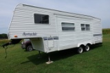 #4701 2002 SPRINGDALE CAMPER SLEEPS 8 AWNING ON RIGHT TORN DOUBLE BED 12' W