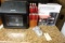 COUNTER TOP LOT INCLUDING BLACK AND DECKER COFFEE MAKER KNIFE BLOCK AND AIR