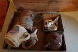 BOX EARLY COLLECTIBLES INCLUDING 1977 ROUND UP BOY SCOUTS POWDER MUSTARD CA