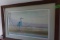 FRAMED JOHN W TAYLOR PRINT BLUE HERON 42 X 28