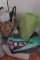 LOT OF KNITTING SUPPLIES YARNS NEEDLES ETC