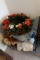 LOT OF HOLIDAY DECORTIONS AND LINENS