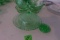 APPROX 16 PC GREEN DEPRESSION INCLUDING SERVING PCS BOWLS CREAM SOUP BOWLS
