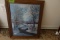 2 FRAMED UNDERGLASS SEASCAPE AND LANDSCAPE APPROX 24 X 20 EACH
