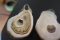 PAIR OF CARVED OYSTERS BY G MARSHALL APPROX 3 INCH LONG EACH
