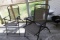 PATIO FURNITURE INCLUDING FOLDING CHAIRS WICKER ROCKER SMALL CHARCOAL GRILL