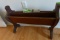 NATURAL FINISH PRIMITIVE MAGAZINE RACK APPROX 2 FEET LONG X 16 INCH TALL
