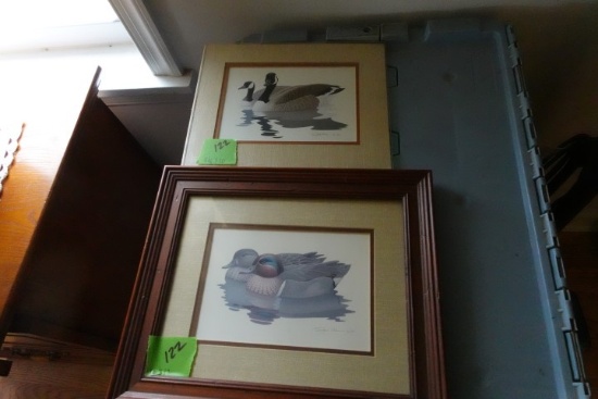 TWO PRINT SIGNED ROLAND SLOAN 1980 AND 1981 8 X 10