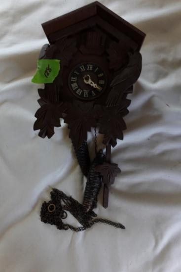 BLACK FOREST MINIATURE CUCKOO CLOCK MADE GERMANY