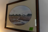 GROVER CANTWELL PRINT 98/300 1999 FRAMED UNDER GLASS 16 1/2 X 21